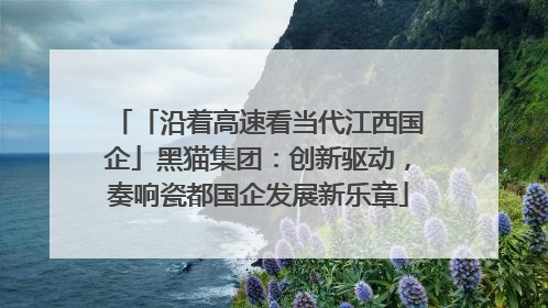 「沿着高速看当代江西国企」黑猫集团：创新驱动，奏响瓷都国企发展新乐章