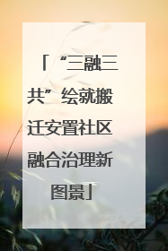 “三融三共”绘就搬迁安置社区融合治理新图景