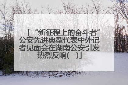 “新征程上的奋斗者”公安先进典型代表中外记者见面会在湖南公安引发热烈反响(一)