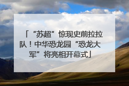 “苏超”惊现史前拉拉队！中华恐龙园“恐龙大军”将亮相开幕式