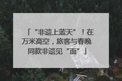“非遗上蓝天”！在万米高空，旅客与春晚同款非遗见“面”