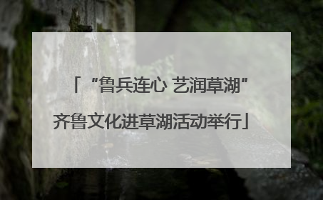 “鲁兵连心 艺润草湖”齐鲁文化进草湖活动举行