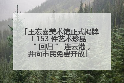 王宏喜美术馆正式揭牌！153 件艺术珍品 “ 回归 ” 连云港，并向市民免费开放