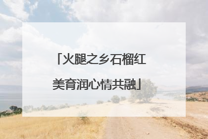 火腿之乡石榴红 美育润心情共融