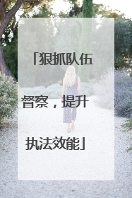 狠抓队伍督察，提升执法效能