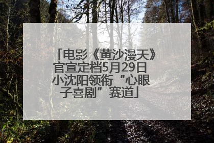 电影《黄沙漫天》官宣定档5月29日 小沈阳领衔“心眼子喜剧”赛道