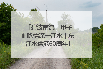碧波南流一甲子 血脉情深一江水｜东江水供港60周年