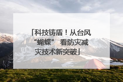 科技铸盾！从台风“蝴蝶” 看防灾减灾技术新突破