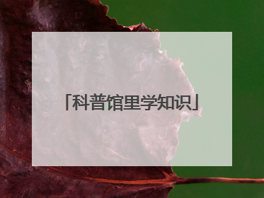 科普馆里学知识
