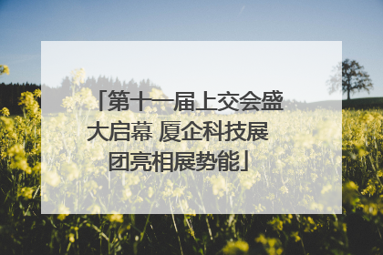 第十一届上交会盛大启幕 厦企科技展团亮相展势能