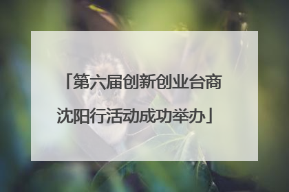 第六届创新创业台商沈阳行活动成功举办