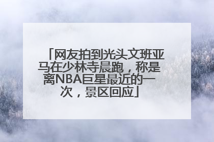 网友拍到光头文班亚马在少林寺晨跑，称是离NBA巨星最近的一次，景区回应