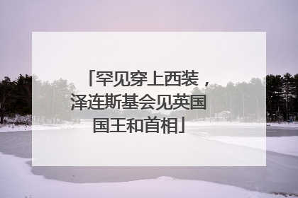 罕见穿上西装，泽连斯基会见英国国王和首相