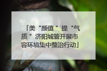 美“颜值 ”提“气质 ”济阳城管开展市容环境集中整治行动