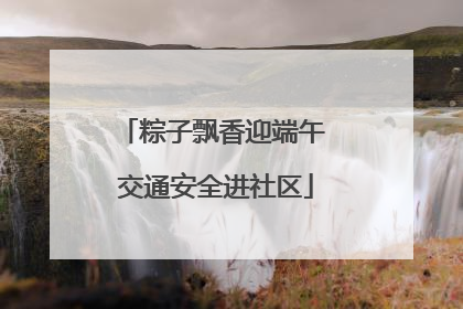 粽子飘香迎端午 交通安全进社区