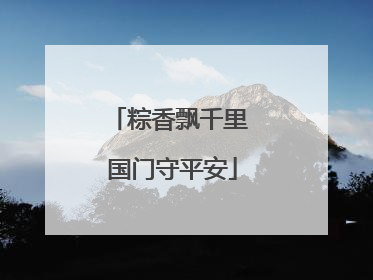 粽香飘千里 国门守平安