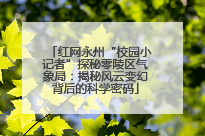 红网永州“校园小记者”探秘零陵区气象局：揭秘风云变幻背后的科学密码