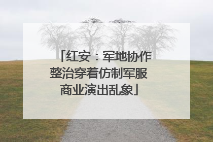 红安：军地协作整治穿着仿制军服商业演出乱象