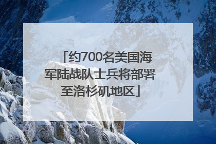 约700名美国海军陆战队士兵将部署至洛杉矶地区