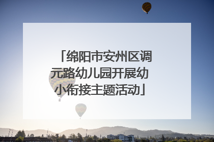 绵阳市安州区调元路幼儿园开展幼小衔接主题活动