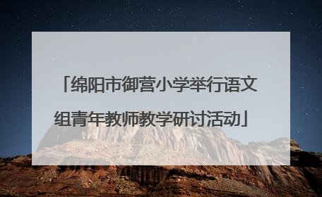 绵阳市御营小学举行语文组青年教师教学研讨活动