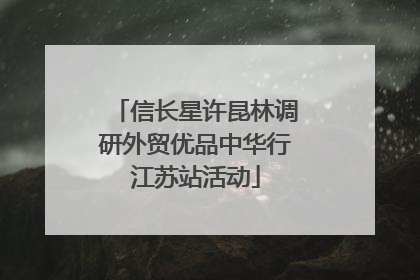 信长星许昆林调研外贸优品中华行江苏站活动