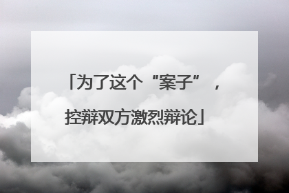 为了这个“案子”，控辩双方激烈辩论