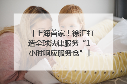 上海首家！徐汇打造全球法律服务“1小时响应服务仓”