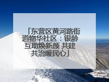 东营区黄河路街道物华社区：银龄互助焕新颜 共建共治暖民心