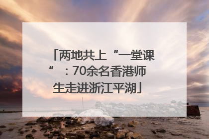 两地共上“一堂课”：70余名香港师生走进浙江平湖