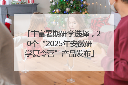 丰富暑期研学选择，20个“2025年安徽研学夏令营”产品发布