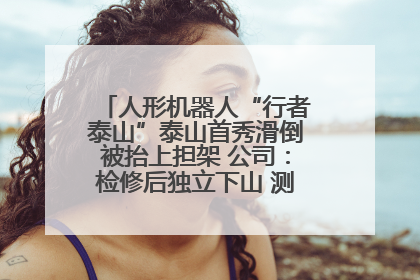 人形机器人“行者泰山”泰山首秀滑倒被抬上担架 公司：检修后独立下山 测试就是为暴露问题