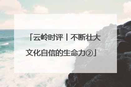 云岭时评丨不断壮大文化自信的生命力②
