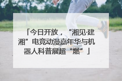 今日开放，“湘见·建湘”电竞动漫嘉年华与机器人科普展超“燃”