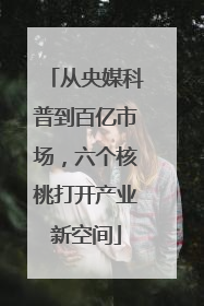 从央媒科普到百亿市场，六个核桃打开产业新空间