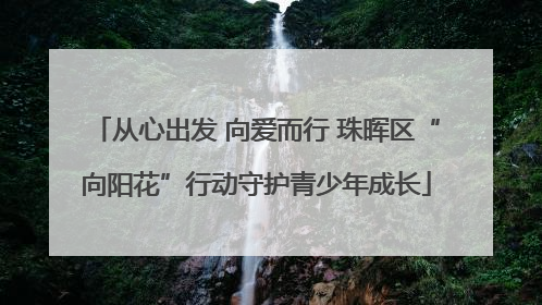 从心出发 向爱而行 珠晖区“向阳花”行动守护青少年成长