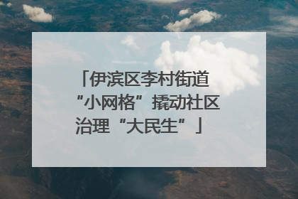 伊滨区李村街道 “小网格”撬动社区治理“大民生”