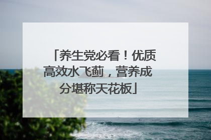 养生党必看！优质高效水飞蓟，营养成分堪称天花板