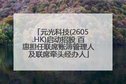 元光科技(2605.HK)启动招股 百惠担任联席账簿管理人及联席牵头经办人