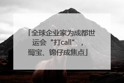 全球企业家为成都世运会“打call”，蜀宝、锦仔成焦点