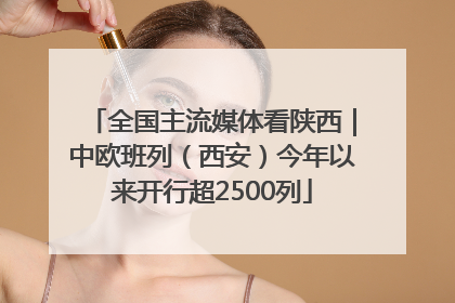 全国主流媒体看陕西｜中欧班列（西安）今年以来开行超2500列