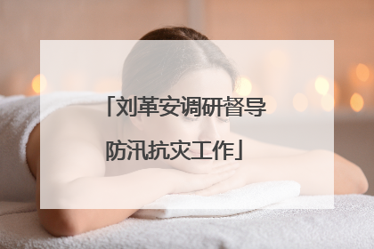 刘革安调研督导防汛抗灾工作