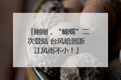 刚刚，“蝴蝶”二次登陆 台风给到浙江风雨不小！