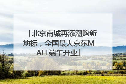 北京南城再添潮购新地标，全国最大京东MALL端午开业