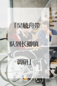 吴毓舟带队到长卿镇调研