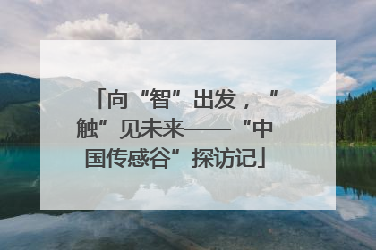 向“智”出发，“触”见未来——“中国传感谷”探访记