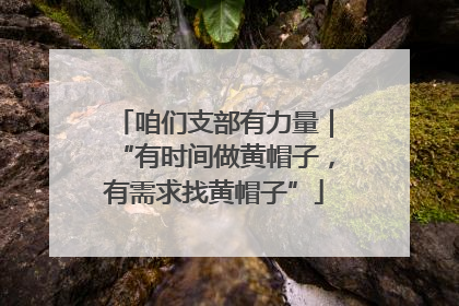 咱们支部有力量｜“有时间做黄帽子，有需求找黄帽子”