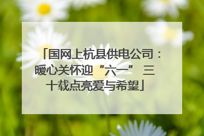 国网上杭县供电公司：暖心关怀迎“六一” 三十载点亮爱与希望