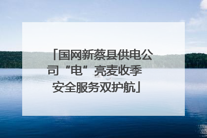 国网新蔡县供电公司“电”亮麦收季 安全服务双护航