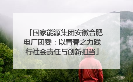 国家能源集团安徽合肥电厂团委：以青春之力践行社会责任与创新担当